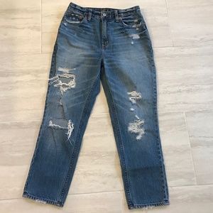 Abercrombie & Fitch Annie High Rise Girlfriend Jeans